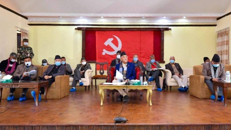 दाहालको कार्यकारी अधिकार निलम्वन गर्ने ओली पक्षीय केन्द्रीय समितिको निर्णय