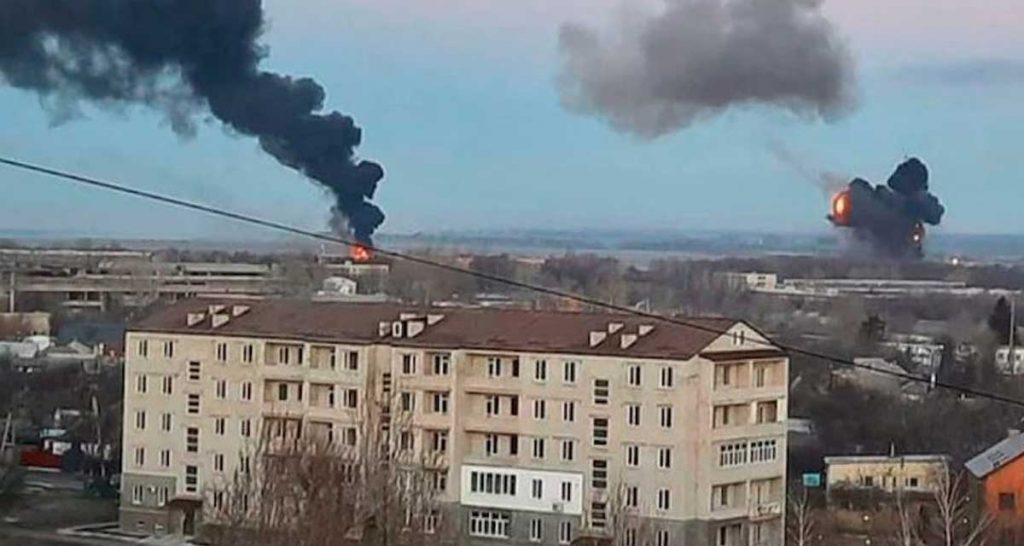 युक्रेनकोे टेलिभिजन टावरमा रकेट हमला, पाँच जनाको मृत्यु