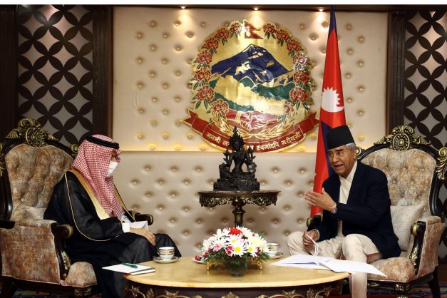लगानी प्रवद्र्धन, आर्थिक सहयोग र साझेदारी बढाउन प्रधानमन्त्रीको साउदी राजकुमारसँग आग्रह