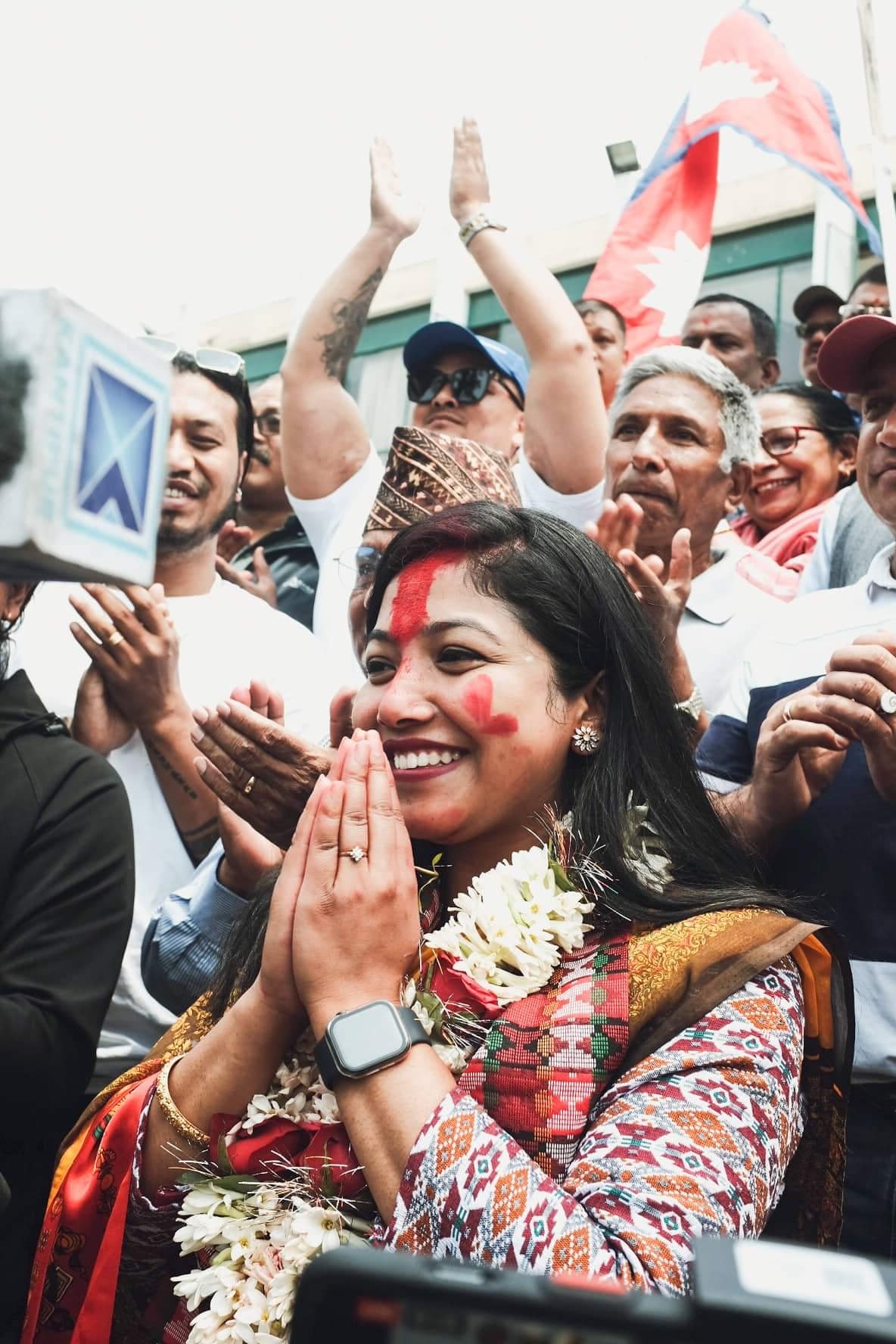 काठमाडौंंका मतदातालाई सुनिताले दिइन् धन्यवाद 