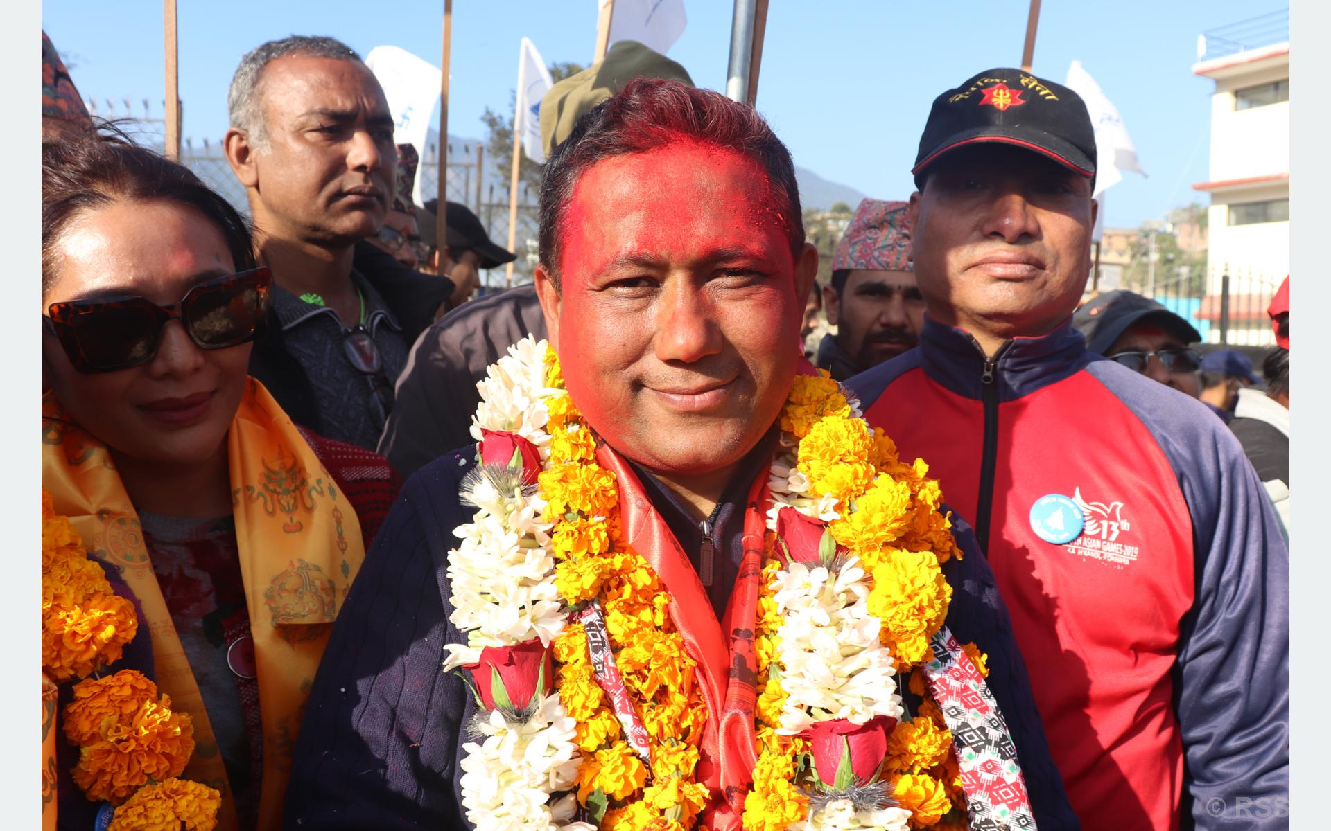 काठमाडौँ–६ मा राष्ट्रिय स्वतन्त्र पार्टीका शिशिर खनाल विजयी