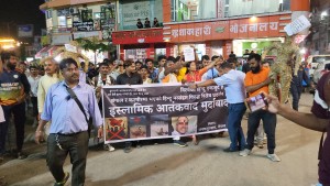 भारतको कश्मिरमा भएको आतंककारी हमलाविरुद्ध जनकपुरधाममा प्रर्दशन