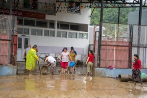 अविरल वर्षाले पोखराका विभिन्न स्थान डुबानमा 