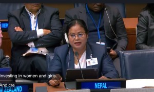 युएन वुमनमा महिला मन्त्री भगबती चौधरीको संवोधन
