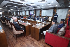 सत्तारूढ दलहरूको बैठक बस्दै
