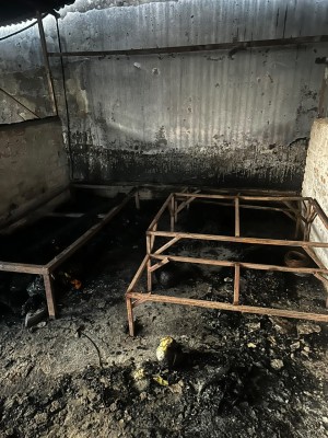 बिर्तामोडको बडी ग्यारेजमा आगलागी, तीन लाखको क्षति