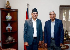 अर्थमन्त्री पौडेलद्वारा आगामी बजेटबारे काँग्रेस सभापति देउवासँग परामर्श