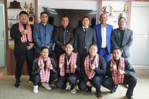 बक्सिङ प्रतियोगितामा पदक विजेता खेलाडीलाई परिषदको बधाई तथा सम्मान