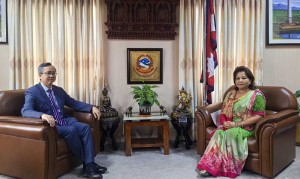 भारतीय राजदूतले भेटेको भोलिपल्टै चिनियाँ राजदूतले पनि भेटे परराष्ट्रमन्त्री राणालाई 