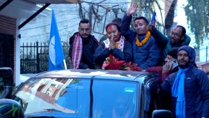 काठमाडौं महानगरपालिका १६ मा रास्वपाको विजयी र्‍याली 