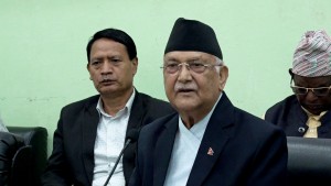 सिद्धान्त छोडेर भाग्ने र विरोधीसँग घाँटी जोडेर दुुनो सोझ्याउने काम पुुष्पलालले कहिल्यै गरेनन् : प्रधानमन्त्री