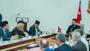 प्रधानमन्त्री बालेन्द्र शाहको सामूहिक कूटनीतिक संवादमा विभिन्न देशका राजदूतहरू सहभागी