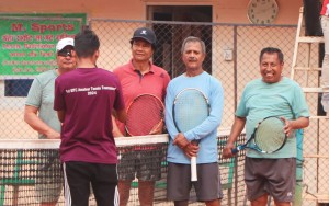 मण्डिखाटार एमेच्योर टेनिस ६५ वर्ष स् उपाधिका लागि मनोज र ध्रुवको जोडी भिड्ने