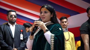 पोखरा कोटिहोम विराट ज्ञान महायज्ञमा आएर कथा श्रवण गर्न भक्तजनहरूलाई देवी प्रतिभाको आग्रह