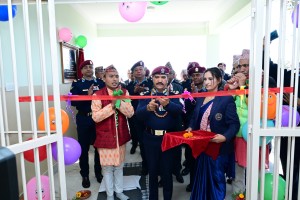 महानिरीक्षक कुँवरबाट साँगामा नवनिर्मित छात्रावास भवनको उद्घाटन 
