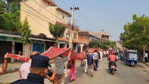 जानकी मन्दिरमा १११ मिटरको चुनरी माता सीतालाई अपर्ण