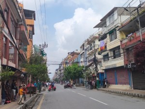 काठमाडौंको पूरानो बानेश्वरमा प्रदर्शन