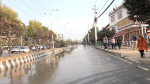 चार घण्टासम्म बबरमहल क्षेत्र जलमग्न, ३० लाख लिटर पानी सडकमा पोखिएको अनुमान