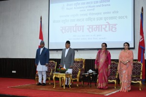स्रष्टाहरूको साधनाले नै नेपालको साहित्यिक र सांस्कृतिक यात्रा बाँचेको छ : मन्त्री पाण्डे 