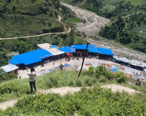आगलागीबाट ध्वस्त भएकोे बाम्का बजार पुनर्निर्माण गरियो