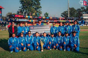 दृष्टिविहीन महिला क्रिकेट टिमलाई क्यानको सम्मान