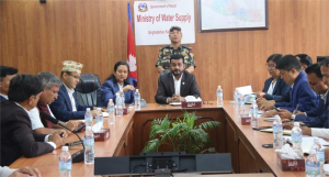 खानेपानी मन्त्री यादवद्धारा तराई–मधेसको खानेपानी समस्या समाधान गर्न विज्ञहरुसँग छलफल