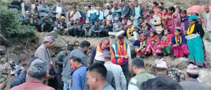 बिच्छ्या जोड्ने सडक मुख्यमन्त्री शाहद्वारा शिलान्यास