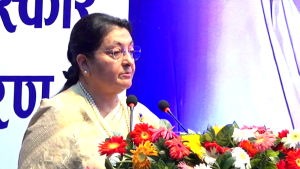 एमालेको राजनीतिमा पुनः सक्रिय हुने विद्या भण्डारीको घोषणा