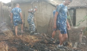 रौतहटको करुनियामा आगलागीबाट ७ घर जलेर नष्ट लाखौंको क्षति