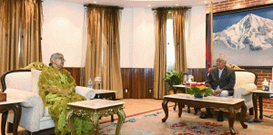 राष्ट्रपति पौडेल भेट्न प्रधानमन्त्री कार्की शीतल निवासमा