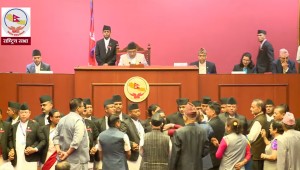 नाराबाजीका बीच सरकारको नीति तथा कार्यक्रम पारित