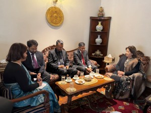 परराष्ट्रमन्त्री डा.राणसँग भारतीय अतिरिक्त सचिवको शिष्टाचार भेट