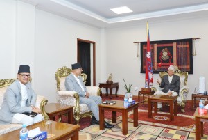 राष्ट्रपति पौडेललाई बजेटबारे अर्थमन्त्री पौडेलको ब्रिफिङ