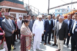 ओलीलाई समवेदना दिन गुन्डु पुगे राष्ट्रपति पौडेल