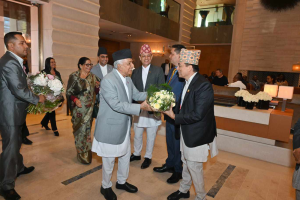 जेनेभा पुगे राष्ट्रपति पौडेल  
