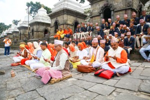 अकाल मृत्यु निवारणको कामनासहित रसुवा बाढीमा दिवंगतप्रति सामूहिक धार्मिक अनुष्ठान