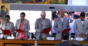 राष्ट्रियसभाका समिति सभापतिहरूले लिए पद तथा गोपनीयताको शपथ