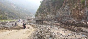 बाढीले क्षति पुर्‍याएको  बीपी राजमार्ग पुनर्निर्माण तीव्र