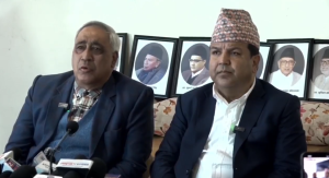 पार्टी विभाजन रोक्ने अभियानमा चन्द्र भण्डारी र सुनील शर्मा