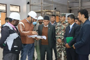 राष्ट्रिय सभा अध्यक्ष दाहालद्वारा निर्माणाधीन संसद भवनको अनुगमन