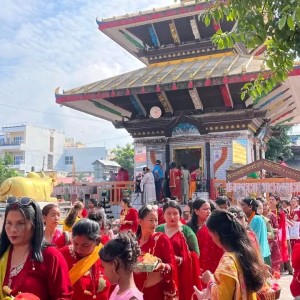 भुवनेश्वर पशुपति मन्दिरमा भक्तजनको घुइँचो