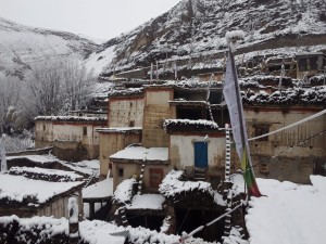 मुस्ताङका उच्च भेगमा भारी हिमपात