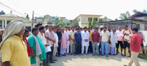 उखुको भुक्तानी माग गर्दै सर्लाहीमा प्रदर्शन