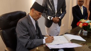 नवनियुक्त परराष्ट्रमन्त्री शर्माद्वारा पदभार ग्रहण