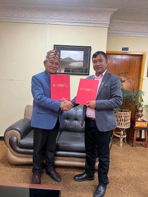 टिकाभैरव राजकुलो मर्मत गर्न ललितपुर महानगरको गोदावरी नगरलाई आर्थिक सहयोग 