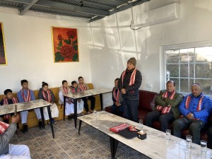 तेक्वान्दो खेलाडीको विदाई 