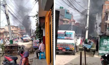 ललितपुरको हरिसिद्धि प्रहरी प्रभागमा आगजनी