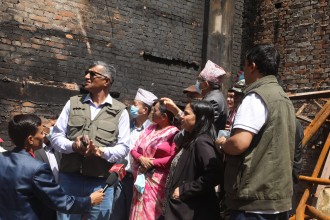 संसद् भवन जलेको नवौँ दिनमा सभामुख अवलोकनमा