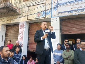 हेटौँडा बजार सडक विस्तारः व्यवसायी र घरधनीको विरोध, न्यायपूर्ण मुआब्जाको माग