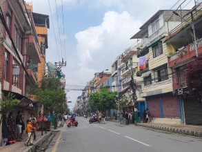 काठमाडौंको पूरानो बानेश्वरमा प्रदर्शन
